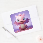Leuke baby dragon sticker (Envelop)