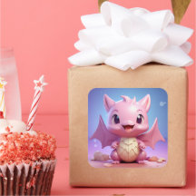 Leuke baby dragon sticker