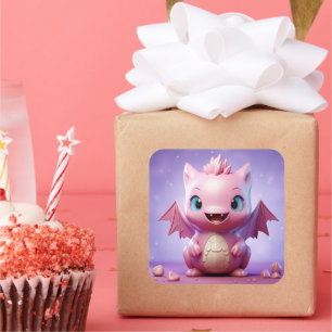 Leuke baby dragon sticker