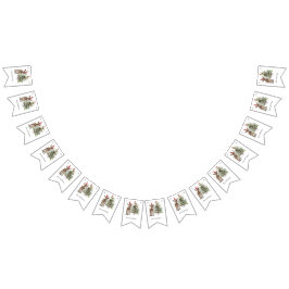 Leuke baby ezel en kerstboom, aanpasbaar vlaggetjes