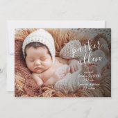 Leuke Baby foto collage geboorte Aankondiging (Voorkant)