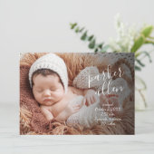 Leuke Baby foto collage geboorte Aankondiging (Staand voorkant)