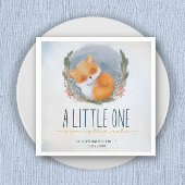 Leuke Baby Fox Sneeuwig Winter Baby shower Servet