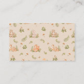 Leuke Baby Fox Woodland Bring a Book Enclosure Kaa Informatiekaartje (Achterkant)