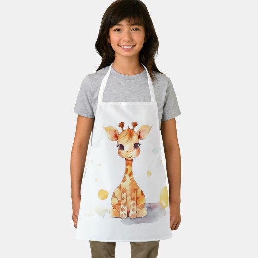 Leuke Baby Giraffe All-Over Print Schort (Insitu)