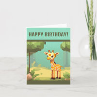 Leuke Baby Giraffe Pixel Art