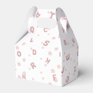 Leuke baby kinder ABC Alfabet bloem Kinderen B2S Bedankdoosjes