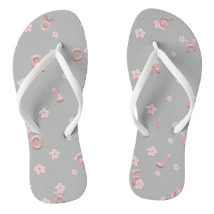 Leuke baby kinder ABC Alfabet bloem Kinderen B2S Teenslippers