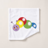 Leuke baby rups bad handdoek (Wasdoekje)