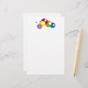 Leuke baby rups briefpapier