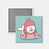 Leuke Baby Seal Cartoon Magnet Magneet (Voorkant / Achterkant)