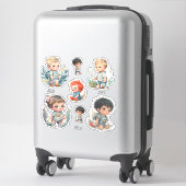 Leuke baby stickers, personaliseer naam sticker (Koffer)