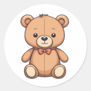 Leuke baby teddybeer artline sticker