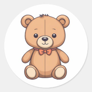 Leuke baby teddybeer artline sticker