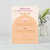 Leuke Bachelorette Weekend Uitnodiging voor de rou (Staand voorkant)