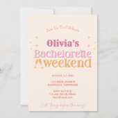 Leuke Bachelorette Weekend Uitnodiging voor de rou (Achterkant)