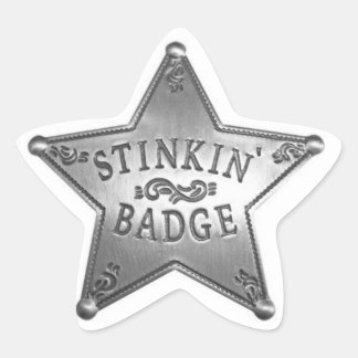 Leuke badge ster sticker