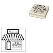 Leuke bakkerij gebouw Art Stamp Rubberstempel (Gestempeld)