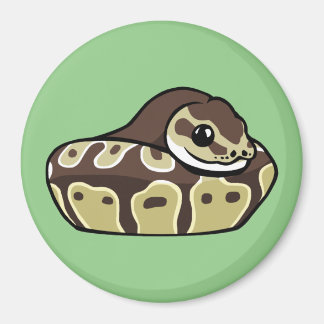 Leuke Bal Python Pet Snake Tekening Koelkast Magne Magneet