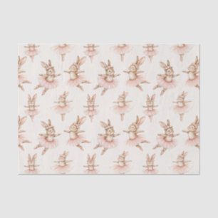 Leuke ballerina konijnen in roze tutu's tissuepapier