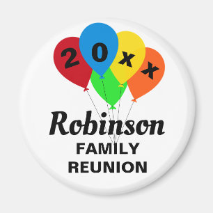 Leuke ballon ontwerp familie reünie souvenir cadea magneet