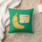Leuke banaan, ik hou van Nana, kinderkamerdecorati Kussen (Deken)