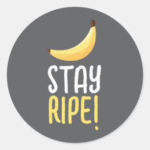 Leuke banaanfeest aangepaste kit modern en bewerkb ronde sticker
