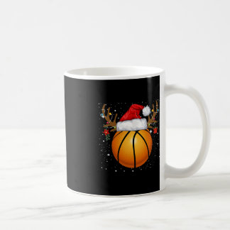 Leuke Basketbal Rendier Santa Hat Kerstvakantie Koffiemok