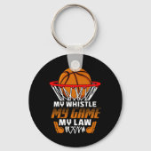 Leuke basketbal scheidsrechter citaten Gift I Hoop Sleutelhanger (Voorkant)