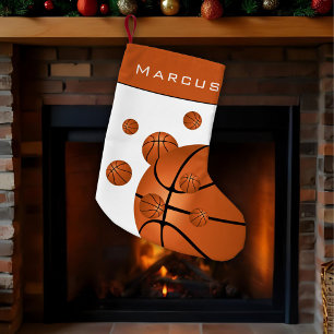 Leuke basketbalballen Oranje jongensnaam Kinder Kleine Kerstsok
