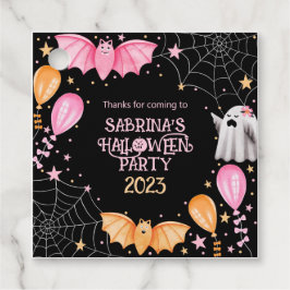Leuke Bats en Geesten Pastel Halloween Party Bedankjes Labels