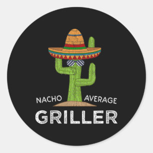 Leuke BBQ Grill Lover Humor Griller Gezegde Funny  Ronde Sticker