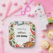 Leuke BBQ Taco Chef Soep Potluck Party 40e Verjaar Papieren Bordje (Feest)