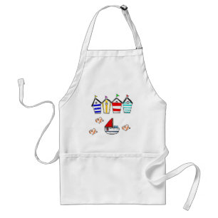 Leuke Beach House & zee Boat Standaard Schort