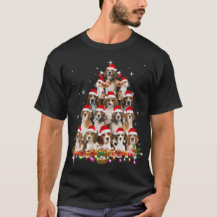Leuke Beagles Kerstboom Hond Kerstmis Grappig P T-shirt