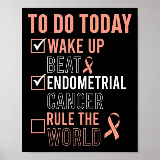 Leuke Beat Endometriumkanker Regel de Wereld - Sur Poster (Voorkant)