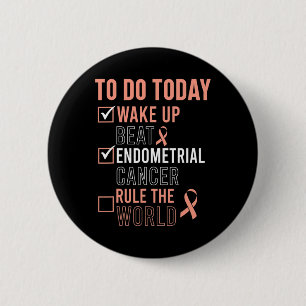 Leuke Beat Endometriumkanker Regel de Wereld - Sur Ronde Button 5,7 Cm