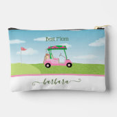 Leuke Beste Mam Roze Golfkar Gepersonaliseerde Naa Etui (Achterkant)