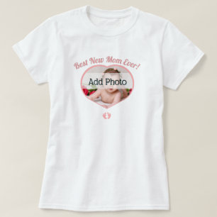 Leuke Beste Nieuwe Moeder Baby Foto Baby Meisje Ha T-shirt