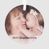 Leuke beste oma ooit foto ornament (achterkant)