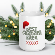 Leuke beste opa ooit kerstmuts kerst Mok