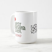 Leuke beste opa ooit kerstmuts kerst Mok (Voorkant links)