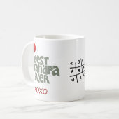 Leuke beste opa ooit kerstmuts kerst Mok (Voorkant links)