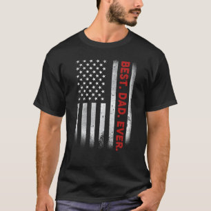Leuke Beste Pap Ooit Amerikaanse Vlag Vaderdag T-shirt