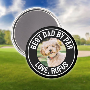 Leuke Beste Papa Door Par Hond Foto Magneet