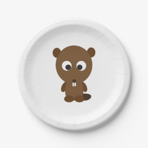 Leuke Bever Papieren Bordje