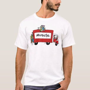 Leuke bewegende dag spier t-shirt