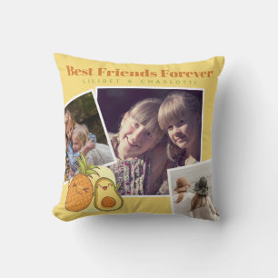 Leuke BFF FOTOCOLLAGE Cadeau Avocado Ananas Kussen