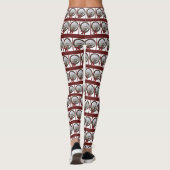 Leuke Bichon Kerstmis Leggings (Achterkant)
