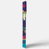 Leuke Big Blue Flowers Patroon Inspirivity Case-Mate iPhone Case (Achterkant / Rechts)